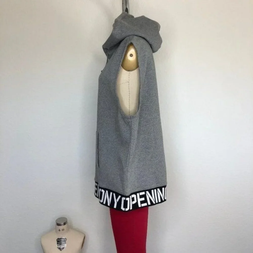 Opening Ceremony OC Elastic Logo Hoodie Vest Muscle Tank - Picture 6 of 9